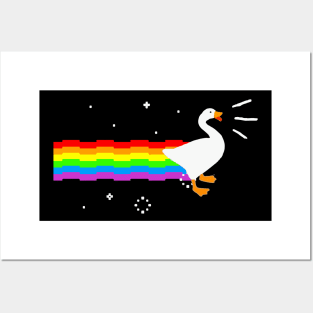 Honk Goose Nyan Cat Posters and Art